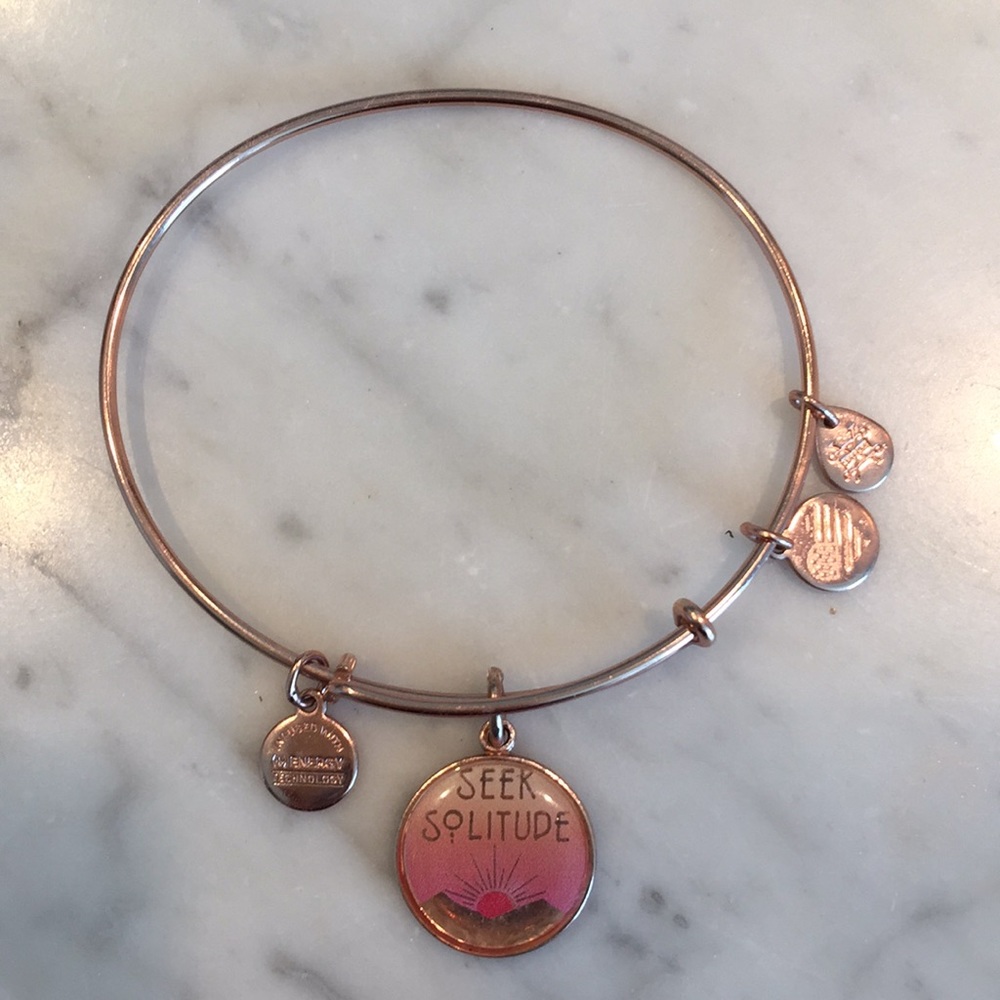 Alex and Ani Rosegold Seek Solitude bangle